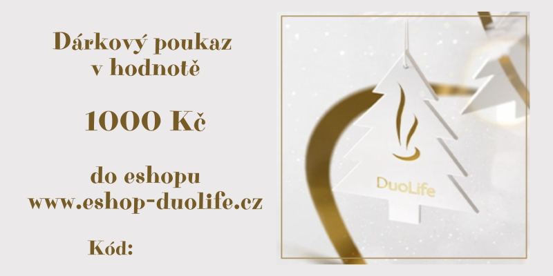 Dárkový poukaz v hodnotě 1000 Kč | DUOLIFE.cz